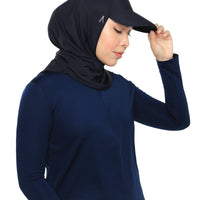 Sports Hijabs Adlina Anis Aqua Sol Tri Cap
