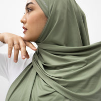 Sports Hijabs GLOWco Exclusive Air Mesh Instant Tri Scarf (With Inner)