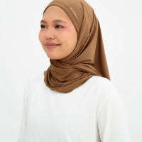 Sports Hijabs GLOWco Exclusive Air Mesh Instant Tri Scarf (With Inner)
