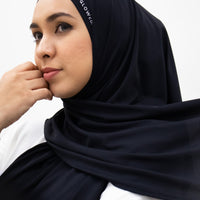 Sports Hijabs GLOWco Exclusive Air Mesh Tri Scarf in Black