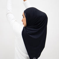 Sports Hijabs GLOWco Exclusive Air Mesh Tri Scarf in Black