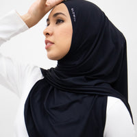Sports Hijabs GLOWco Exclusive Air Mesh Tri Scarf in Black