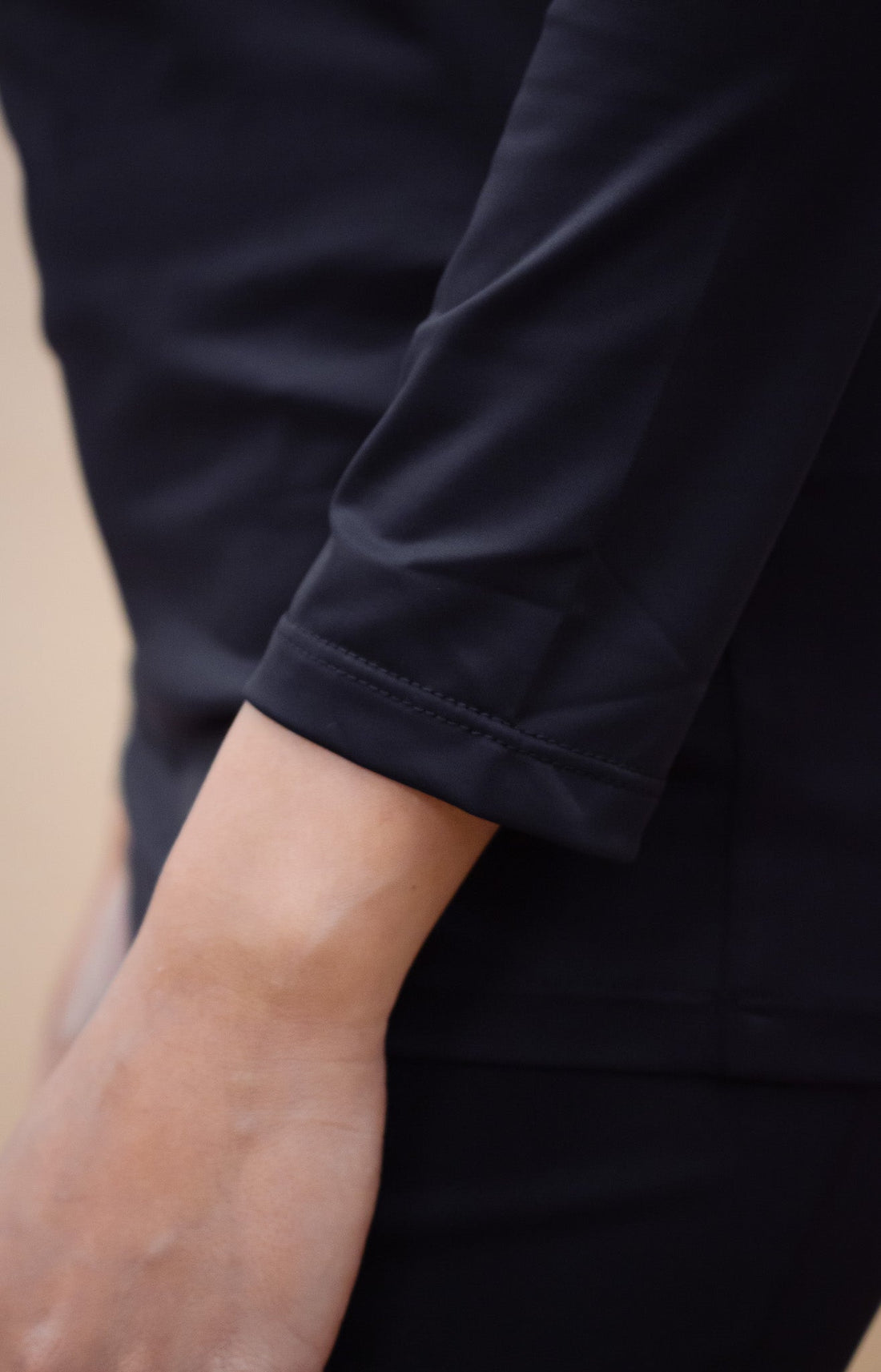 Innerwear GLOWco Exclusive AirLite InnerGlow Crew Neck Top in Black