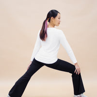 Innerwear GLOWco Exclusive AirLite InnerGlow Crew Neck Top in White