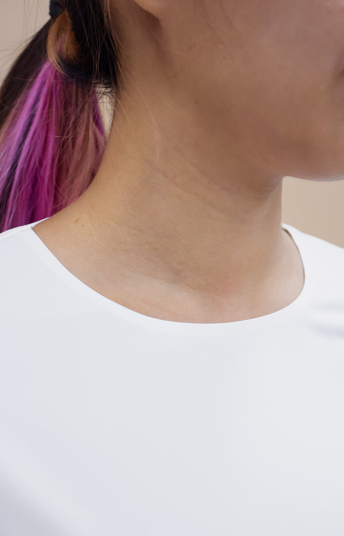 Innerwear GLOWco Exclusive AirLite InnerGlow Crew Neck Top in White