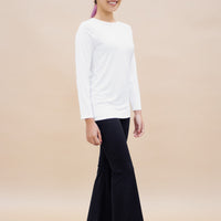 Innerwear GLOWco Exclusive AirLite InnerGlow Crew Neck Top in White