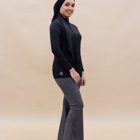 Innerwear GLOWco Exclusive AirLite InnerGlow Mock Neck Top in Black