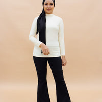 Innerwear GLOWco Exclusive AirLite InnerGlow Mock Neck Top in Nude