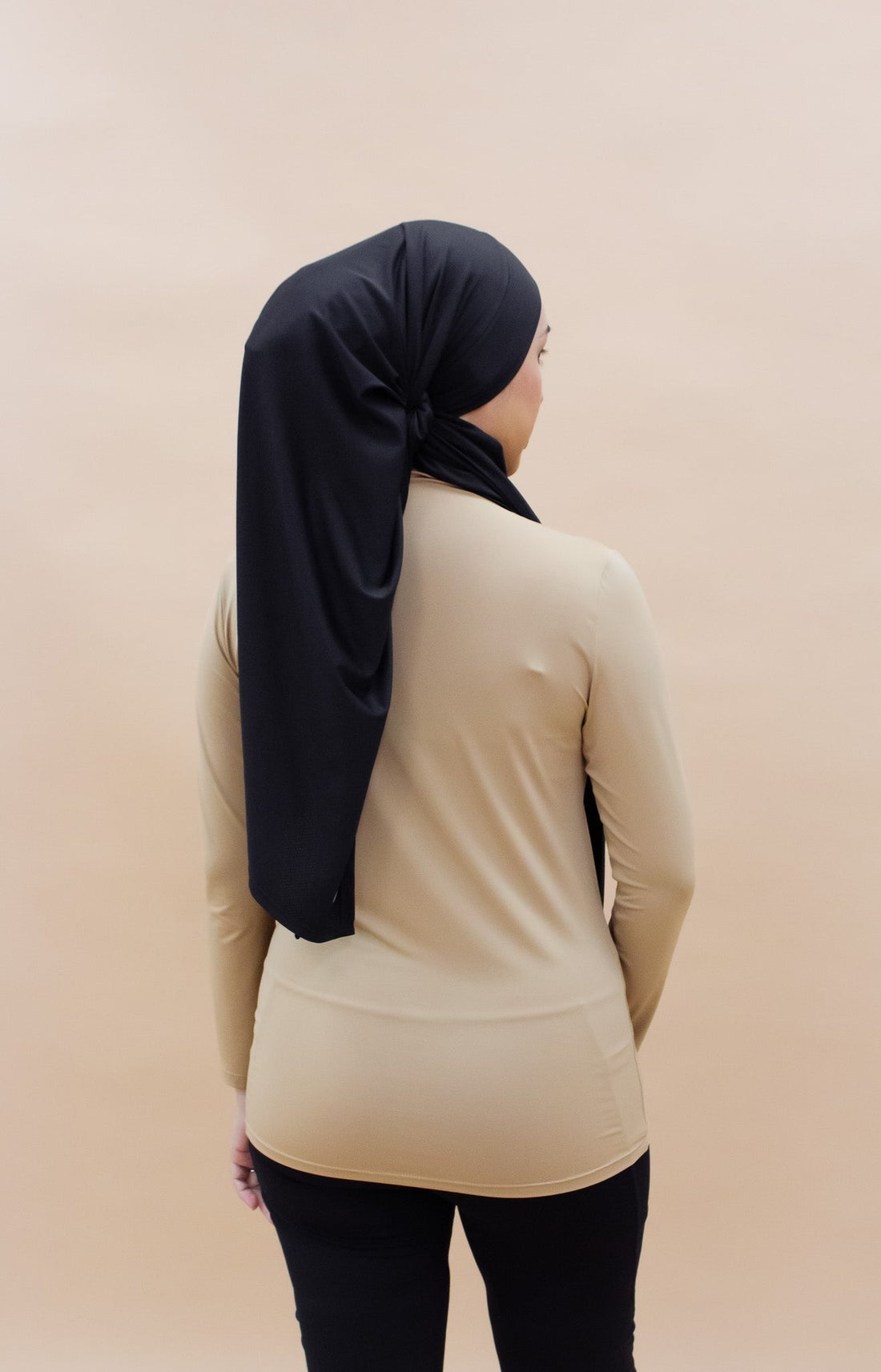 Innerwear GLOWco Exclusive AirLite InnerGlow Mock Neck Top in Tan