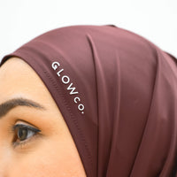 Swimwear GLOWco Exclusive AquaGrip Swim Tri Scarf in Wine Red
