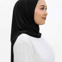 Everyday Hijabs GLOWco Exclusive Bamboo Butterfly Tri Scarf in Black