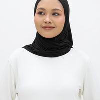 Everyday Hijabs GLOWco Exclusive Bamboo Butterfly Tri Scarf in Black
