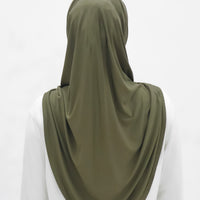 Everyday Hijabs GLOWco Exclusive Bamboo Butterfly Tri Scarf in Olive