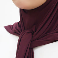 Everyday Hijabs GLOWco Exclusive Bamboo Butterfly Tri Scarf in Plum