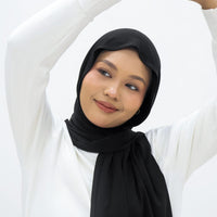 Everyday Hijabs GLOWco Exclusive Bamboo Lazy Shawl in Black