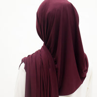 Everyday Hijabs GLOWco Exclusive Bamboo Lazy Shawl in Plum