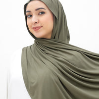 Everyday Hijabs GLOWco Exclusive Bamboo Shawl (with inner) in Olive