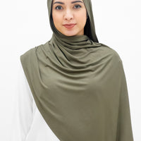 Everyday Hijabs GLOWco Exclusive Bamboo Shawl (with inner) in Olive