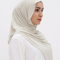 Everyday Hijabs GLOWco Exclusive Bamboo Shawl (with inner) in Oyster