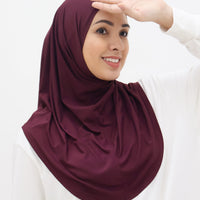 Everyday Hijabs GLOWco Exclusive Bamboo Slip-on Maxi in Plum