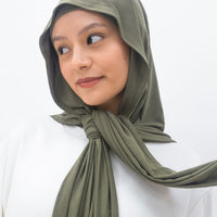 Everyday Hijabs GLOWco Exclusive Bamboo Tri Scarf (with inner) in Olive