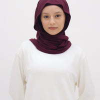 Everyday Hijabs GLOWco Exclusive Bamboo Tri Scarf (with inner) in Plum