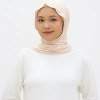 Everyday Hijabs GLOWco Exclusive Bamboo Tri Scarf (with inner) in Soft Peach