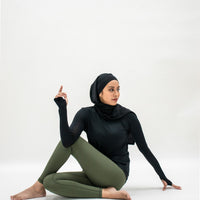 Bottoms GLOWco Exclusive Butter Soft Tights in Olive Green