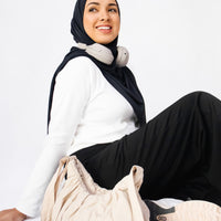 Bottoms GLOWco Exclusive Cloud Cosy Lounge Pants in Black