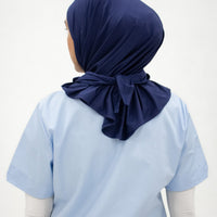 Sports Hijabs GLOWco Exclusive Essential Glow Hijab in Navy Blue