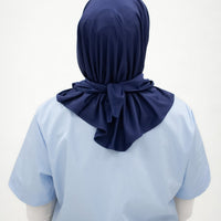 Sports Hijabs GLOWco Exclusive Essential Glow Hijab in Navy Blue