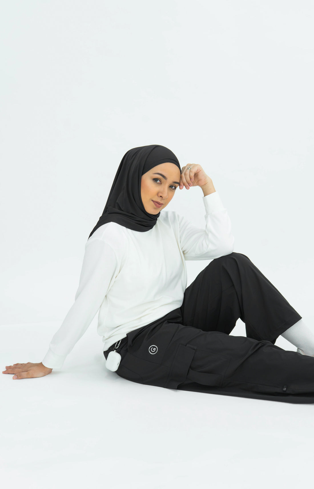 Bottoms GLOWco Exclusive Everyday Street Cargo Pants in Black