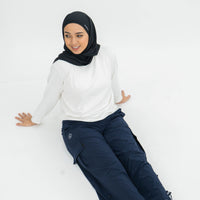 Bottoms GLOWco Exclusive Everyday Street Cargo Pants in Navy