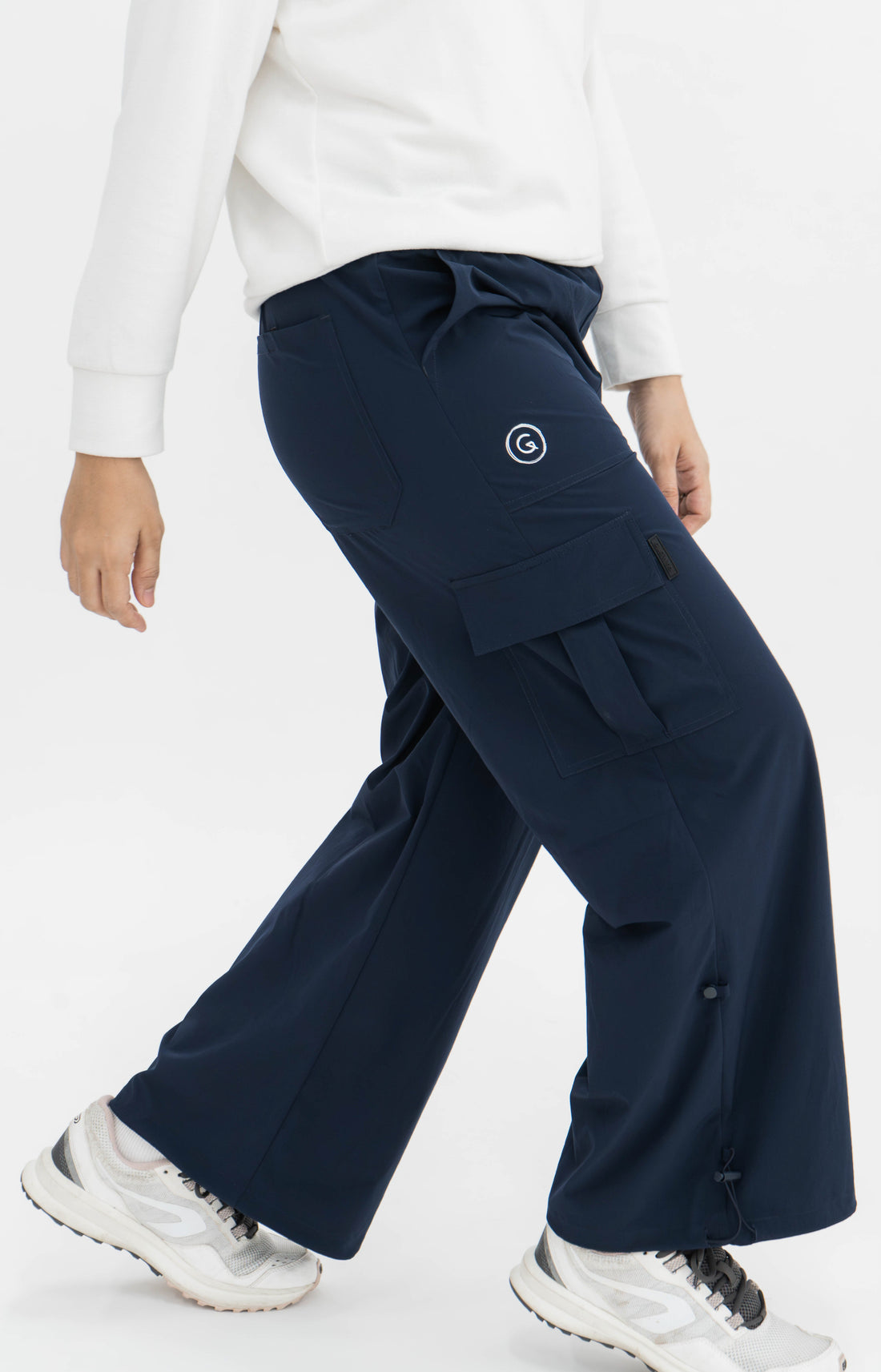Bottoms GLOWco Exclusive Everyday Street Cargo Pants in Navy