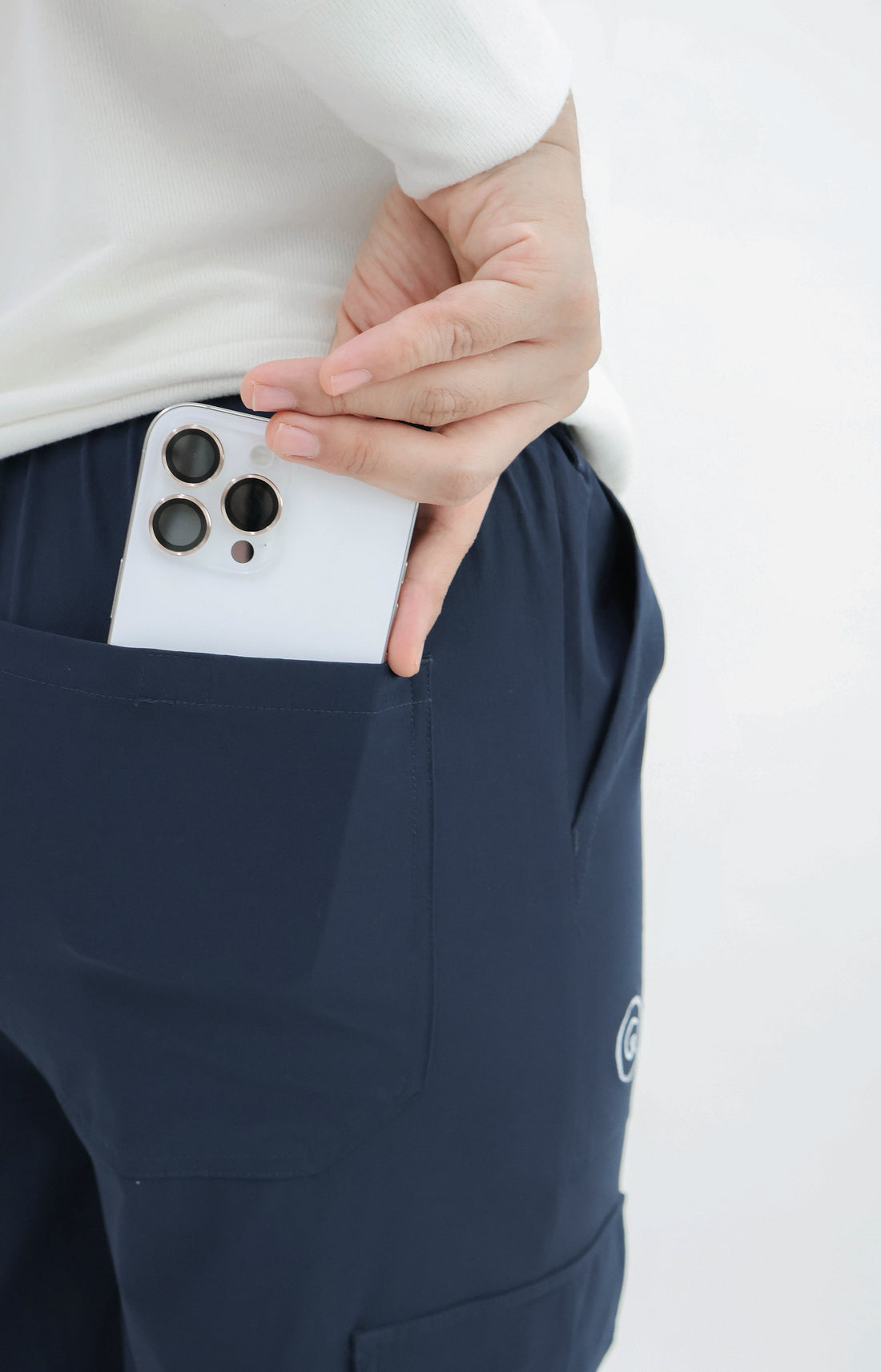 Bottoms GLOWco Exclusive Everyday Street Cargo Pants in Navy