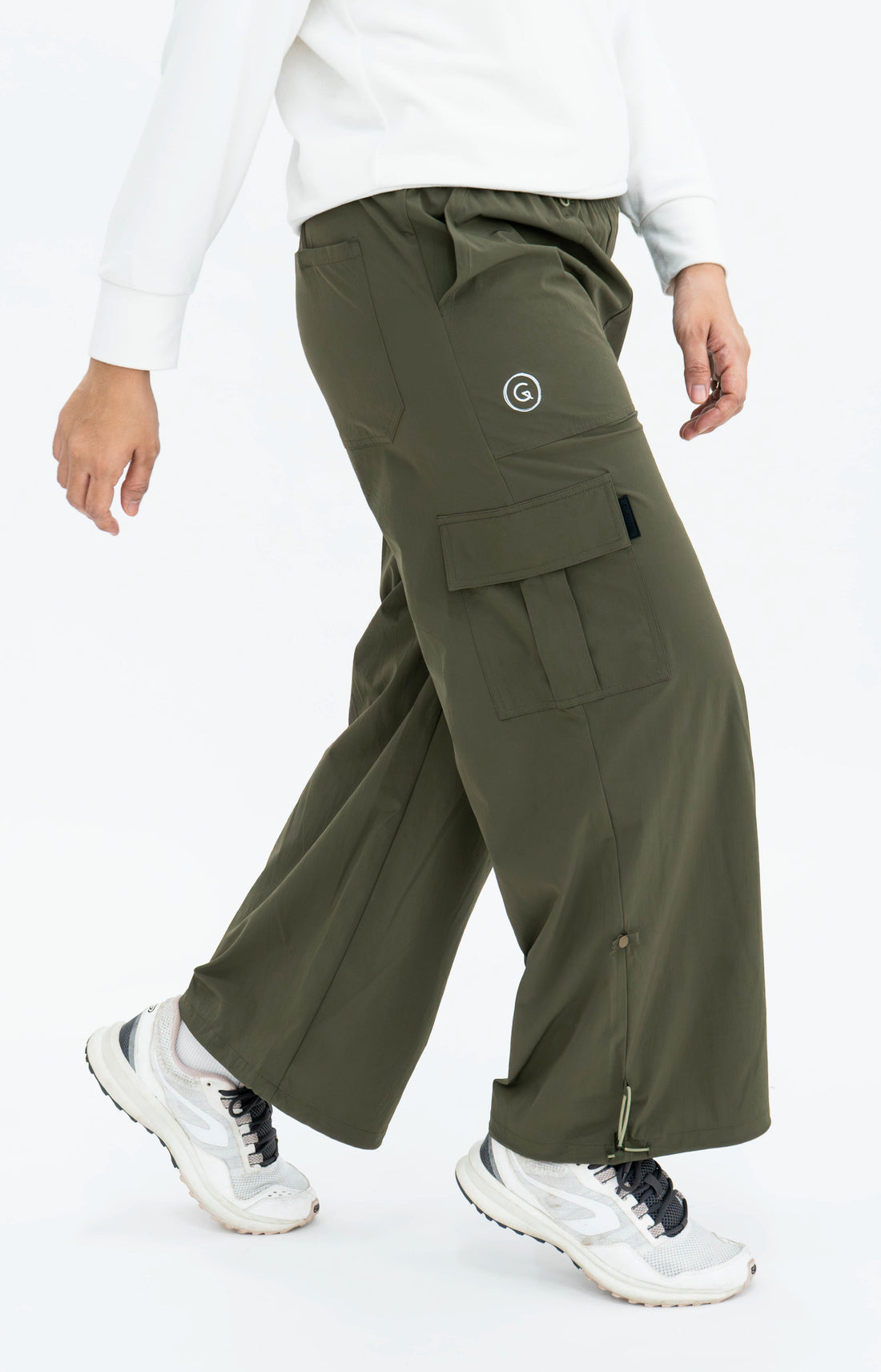 Bottoms GLOWco Exclusive Everyday Street Cargo Pants in Olive