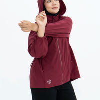 Tops GLOWco Exclusive Everyday Street Parka in Burgundy