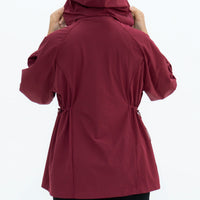 Tops GLOWco Exclusive Everyday Street Parka in Burgundy
