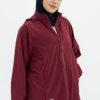 Tops GLOWco Exclusive Everyday Street Parka in Burgundy