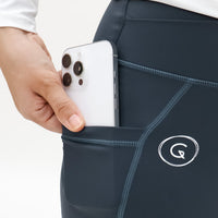 Bottoms GLOWco Exclusive Fit & Flare High Waisted Pocket Pants in Denim
