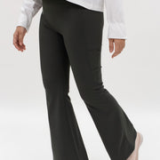 Bottoms GLOWco Exclusive Fit & Flare High Waisted Pocket Pants in Graphite