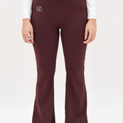 Bottoms GLOWco Exclusive Fit & Flare High Waisted Pocket Pants in Plum