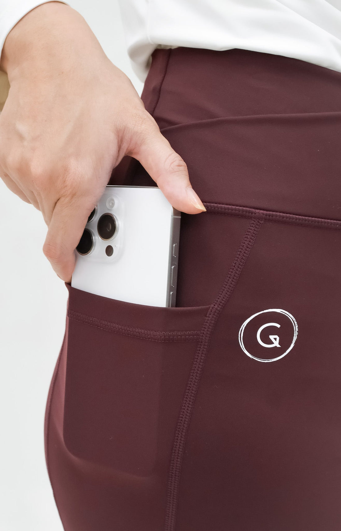 Bottoms GLOWco Exclusive Fit & Flare High Waisted Pocket Pants in Plum