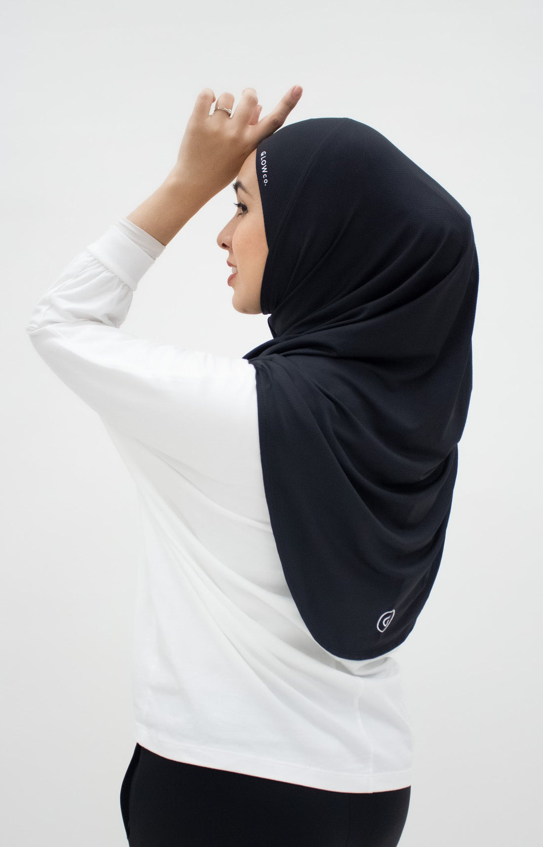 Sports Hijabs GLOWco Exclusive Instant Maxi in Black