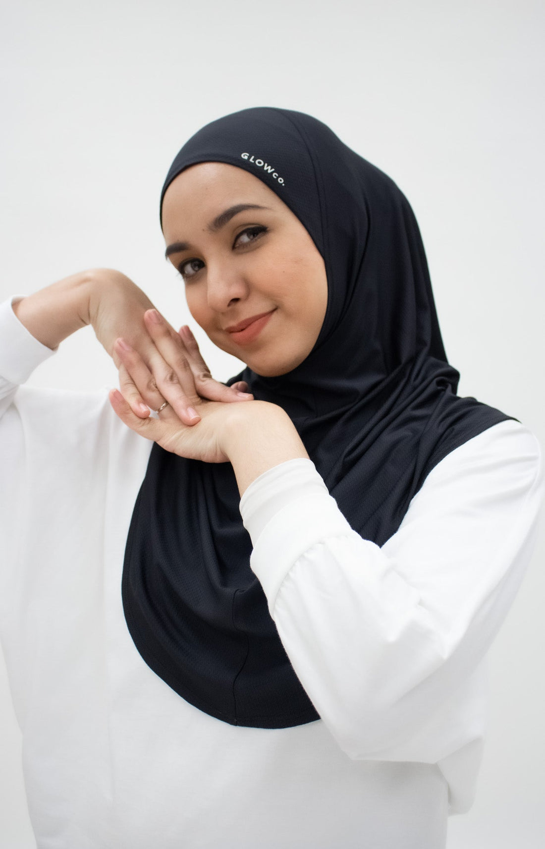 Sports Hijabs GLOWco Exclusive Instant Maxi in Black