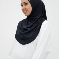 Sports Hijabs GLOWco Exclusive Instant Maxi in Black