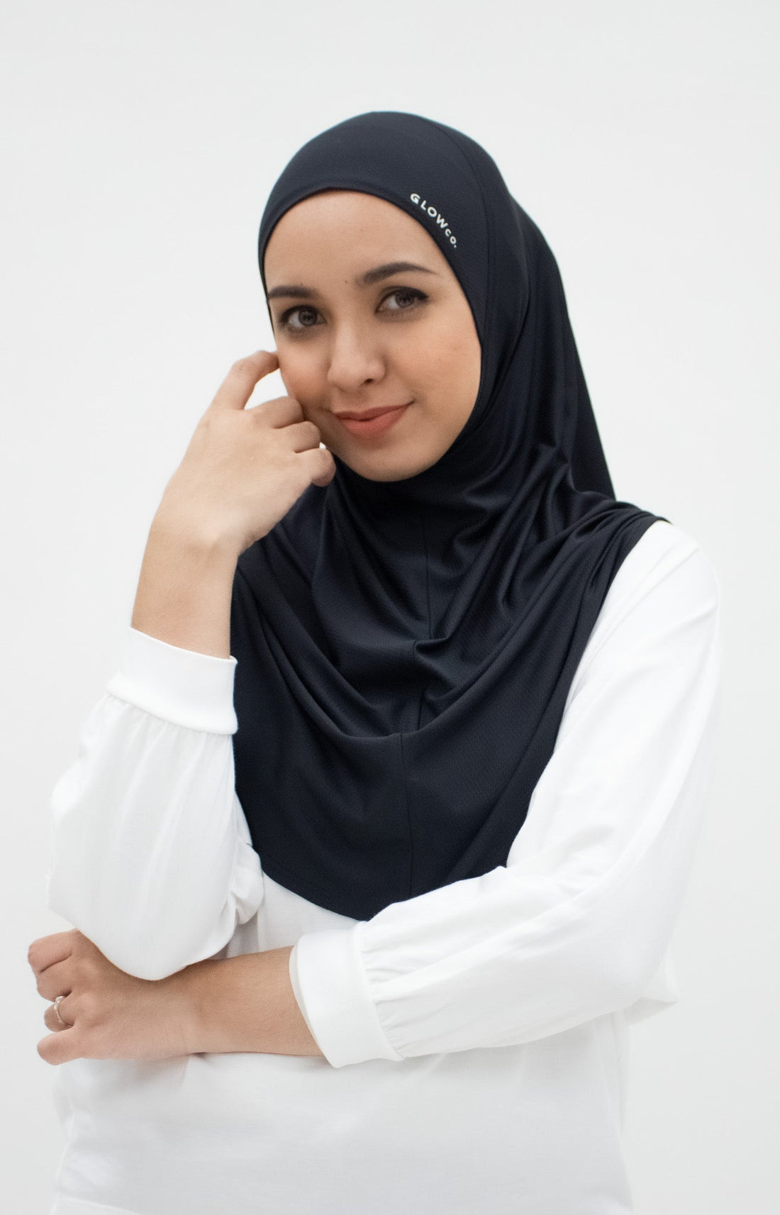 Sports Hijabs GLOWco Exclusive Instant Maxi in Black