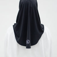 Sports Hijabs GLOWco Exclusive Instant Mini in Black