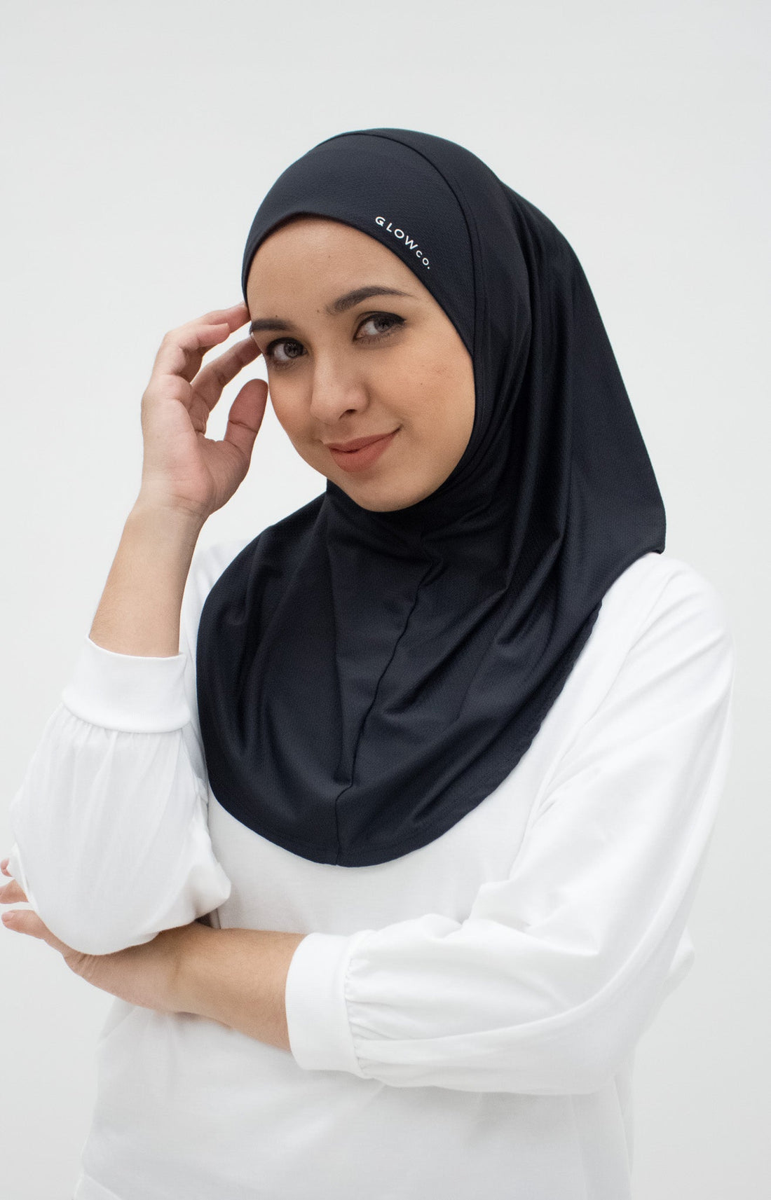 Sports Hijabs GLOWco Exclusive Instant Mini in Black