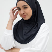 Sports Hijabs GLOWco Exclusive Instant Mini in Black